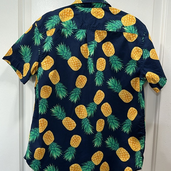 Crewcuts Boys Pineapple Button Down size 10 - Picture 3 of 3